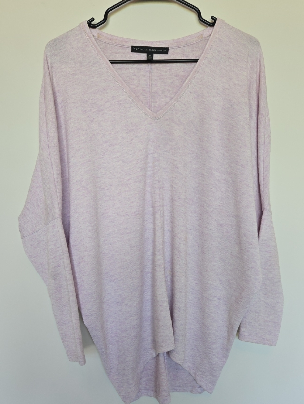 White House Black Market Lavender V-Neck Sweater